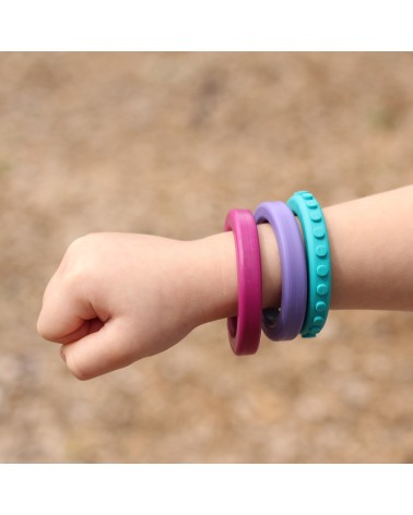 Amusement coloré pour la mastication: Bracelet mâché pour enfants pour des moments décontractés