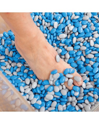 TheraBeans® 30 kg de granos de plástico hechos de polipropileno, incl. poliacrylbox (40 x 50 x 40 cm)