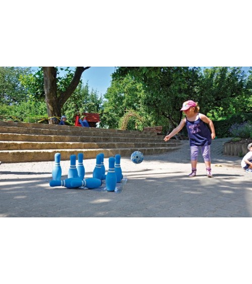 A child plays on the street - fun outdoors