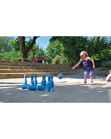 A child plays on the street - fun outdoors