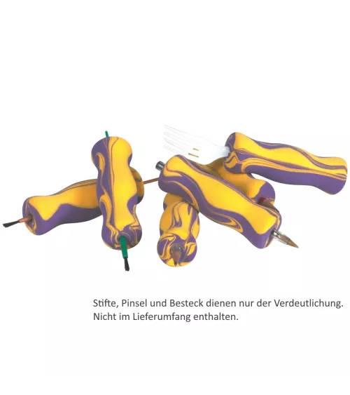 Abiligrip Greifhilfe - Stift und Pinselhalter - aus Schaumstoff Alltagshilfe beim Greifen und Halten