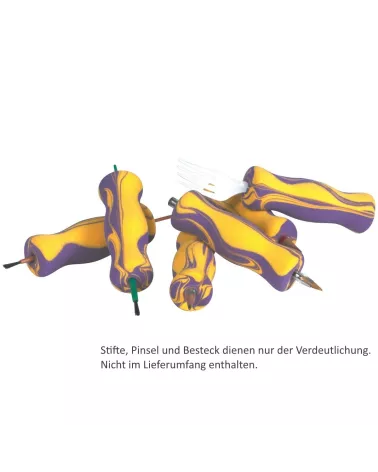 Abiligrip Greifhilfe - Stift und Pinselhalter - aus Schaumstoff Alltagshilfe beim Greifen und Halten