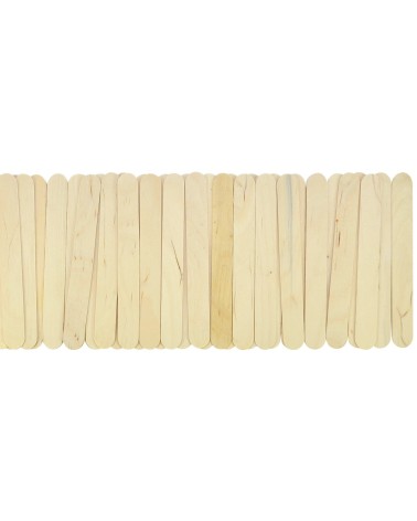 Bâtonnets d'artisanat naturels, grands, 50 pièces - environ 15 x 1,8 x 0,18 cm