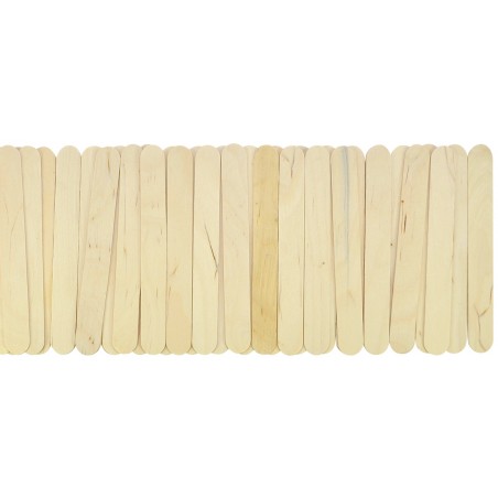 Natural handicraft sticks, large, 50 pieces - approx. 15 x 1.8 x 0.18 cm