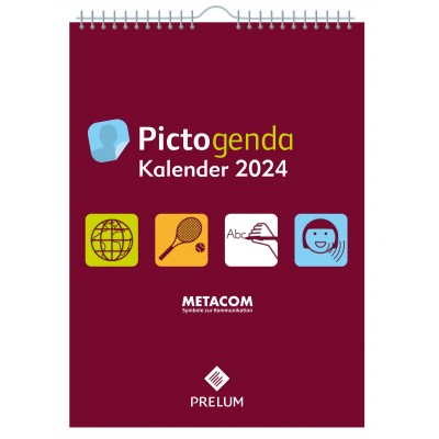copy of Pictogenda großer Wandkalender 2023 "Metacom" inkl. Piktogramm-, Emoticon- und Kompliment-Aufklebern