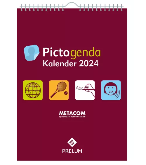 kopie van Pictogenda metacom', inclusief groot muurkalender 2023. Piktogram-, emoticon- en complimente-stickers