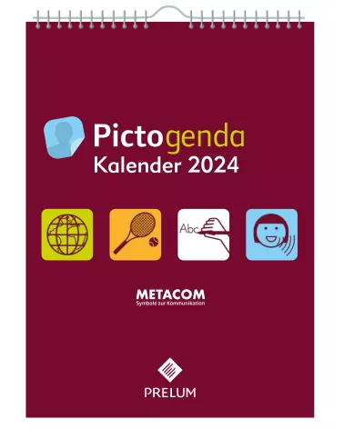 copie Pictogenda grand calendrier mural 2023 "Metacom" incl. Pictogramme, émoticône et collants