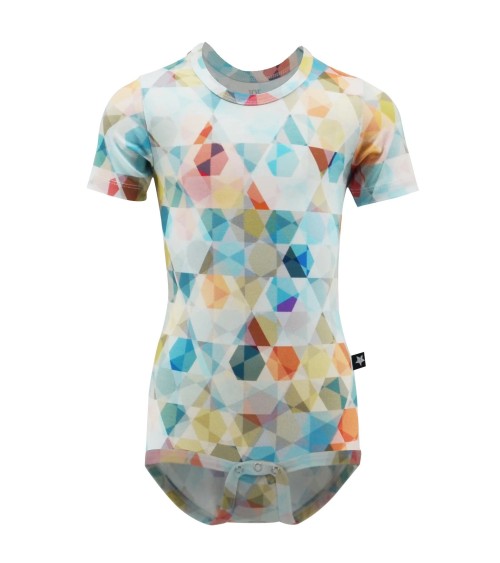 High quality children's body short-sleeved, made of environmentally friendly bamboo viscose.