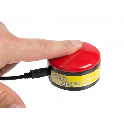 USB Switch Click - petit bouton de clic de souris rouge - environ Ø 60 mm