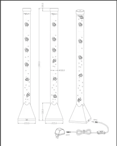 Columna de agua incl. Pescado decorativo