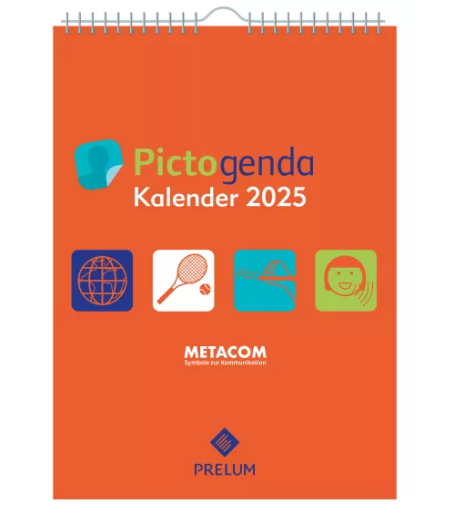 copy of copia di Pictogenda grande calendario parete 2023 "Metacom" incl. Pictogramma, emoticon e adesivi complimenti