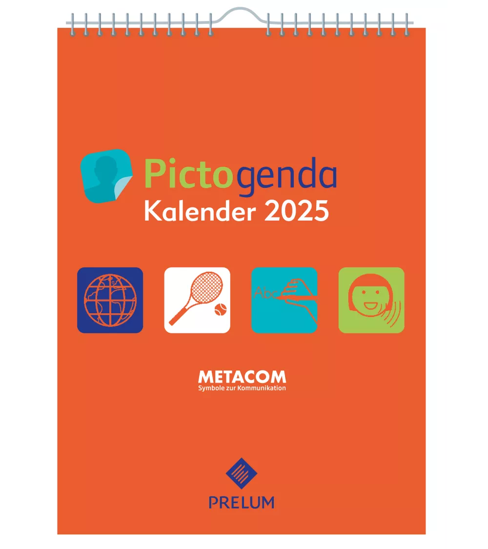 copy of Pictogenda large wall calendar 2023 "Metacom" incl. Pictogram, emoticon and compliment stickers