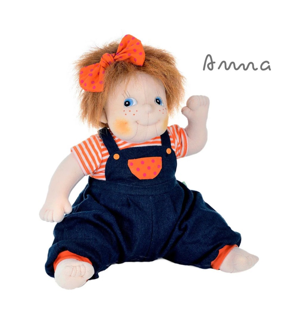 Fabric Puppet réaliste Anna (50 cm, 1 kg) avec corps doux et sexe neutre