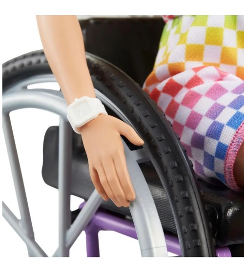 Barbie fashionistas with wheelchair & ramp - inclusive role-playing game from 3