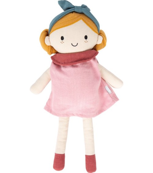 Muñeca de tela Lina 39 cm - Muñeca suave para jugar a la rol e imaginación
