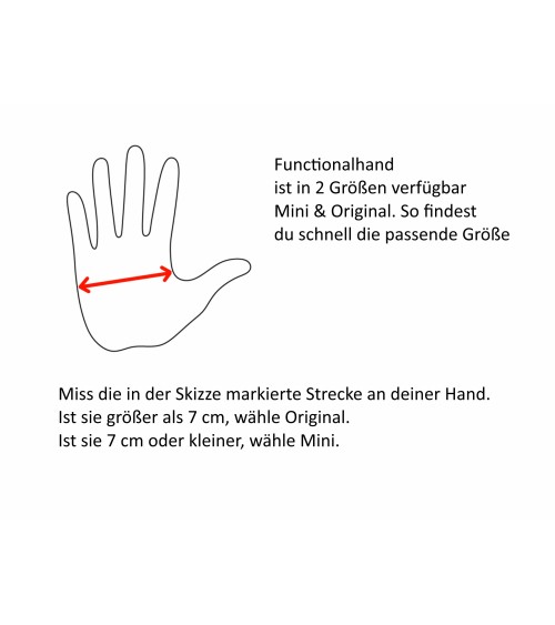 Functionele hand - tenderhulp voor het dagelijks leven, therapie en meer zelfstandige