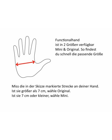 Functionele hand - tenderhulp voor het dagelijks leven, therapie en meer zelfstandige
