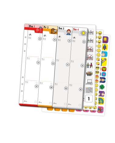 Pictogenda Metacom Inner Part 2026 - Set di ricarica del calendario inclusivo