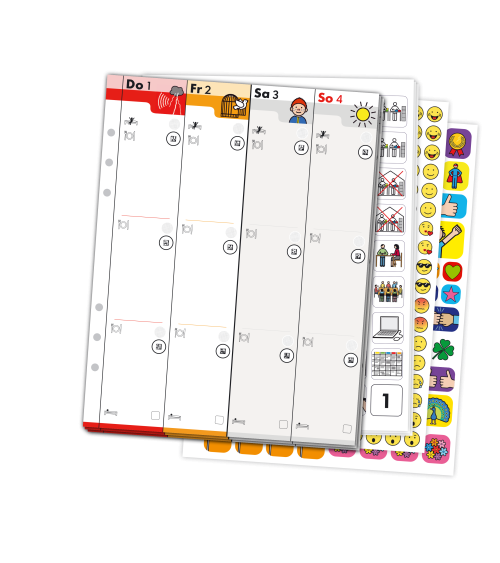 Pictogenda Metacom Inner Part 2026 - Set di ricarica del calendario inclusivo
