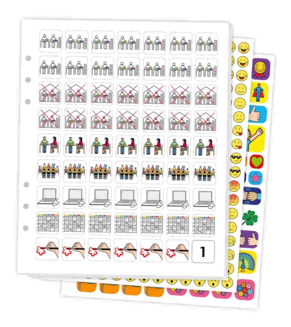 METACOM Sticker-Set | Pictogenda Piktogramme Nachfüllset
