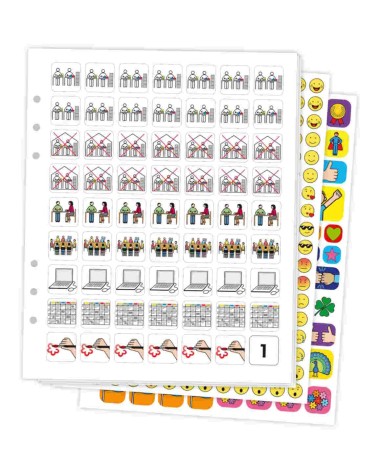 METACOM Sticker-Set | Pictogenda Piktogramme Nachfüllset