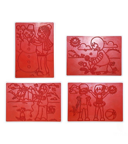 Sendace stamp 4er set