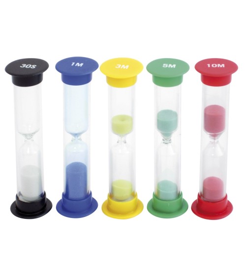 5er hourglass set 30 sec. - 10 min.