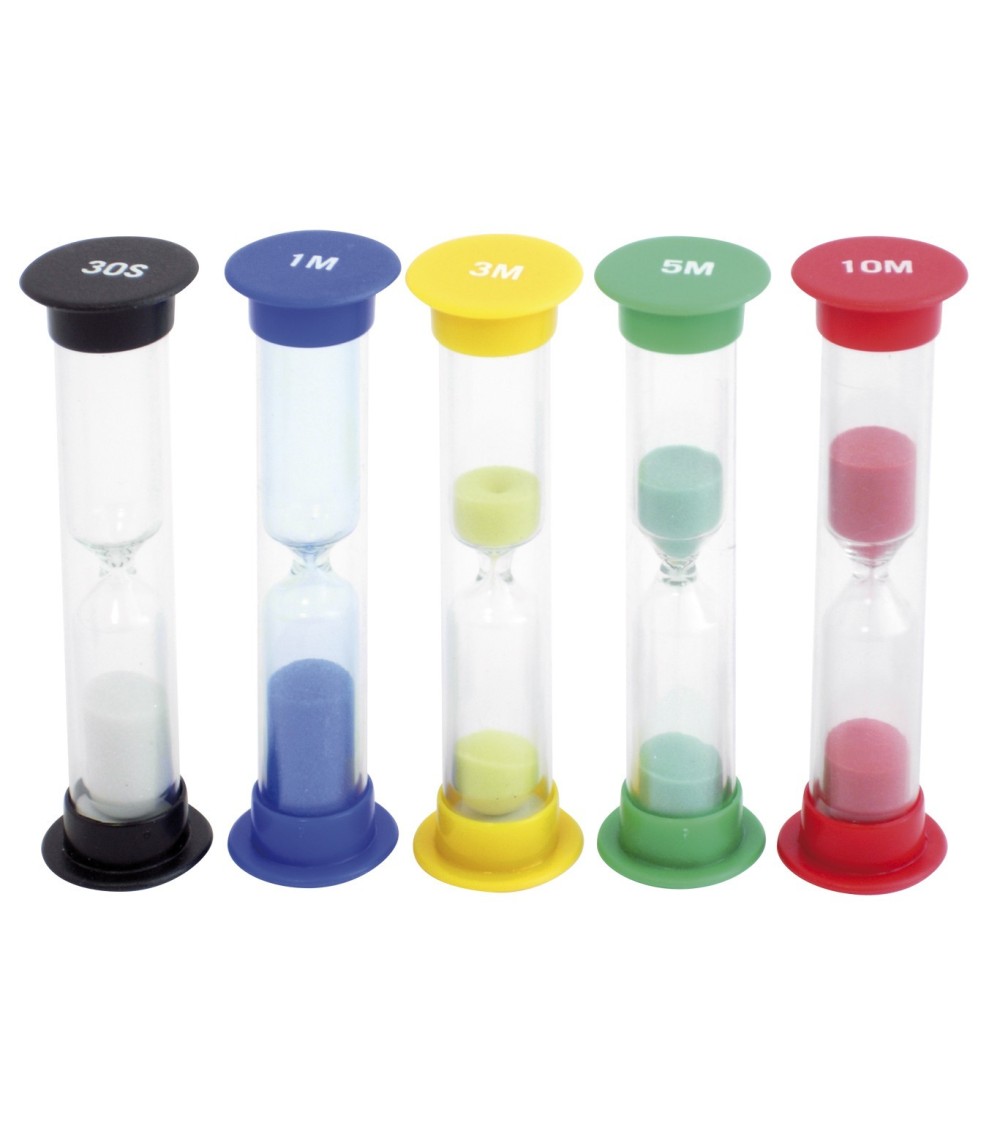 5er hourglass set 30 sec. - 10 min.