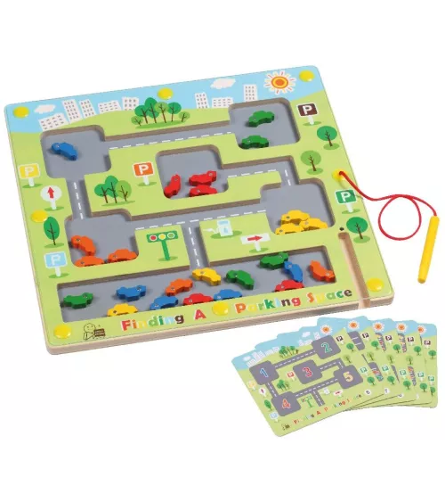 Find a car park - Magnetic game in wood & acrylic - 64,00