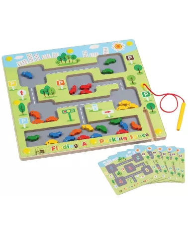 Trouver un parking - Jeu magnétique en bois & acrylique - 64,00