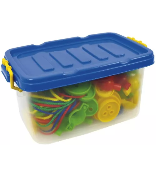 Fädelknöpfe Box - Materiale: Plastica, Contenuto: 8 pizzo di nylon - 48,00