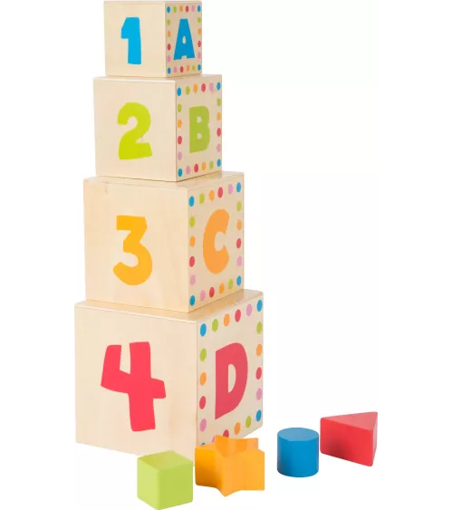 Cubetti di struzzo Geo - ABC - Materiale: Legno