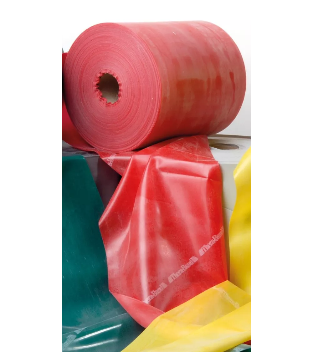 Bande de lara rouge 2,50 m x 12,8 cm - moyennement forte - 100% naturel latex