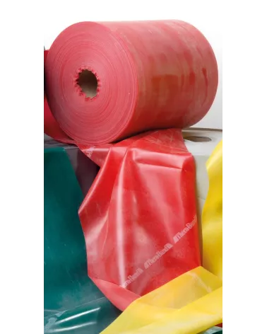 Bande de lara rouge 2,50 m x 12,8 cm - moyennement forte - 100% naturel latex