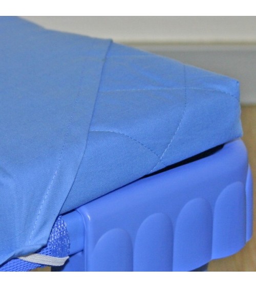 Cotton clamping sheet - color: blue - Dimensions: 160x58cm - 17,60
