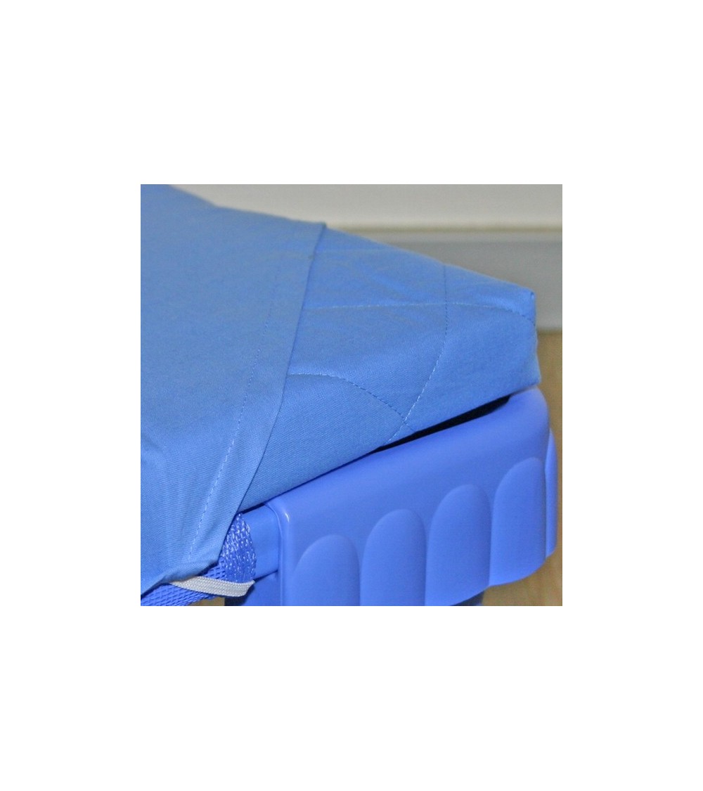 Cotton clamping sheet - color: blue - Dimensions: 160x58cm - 17,60