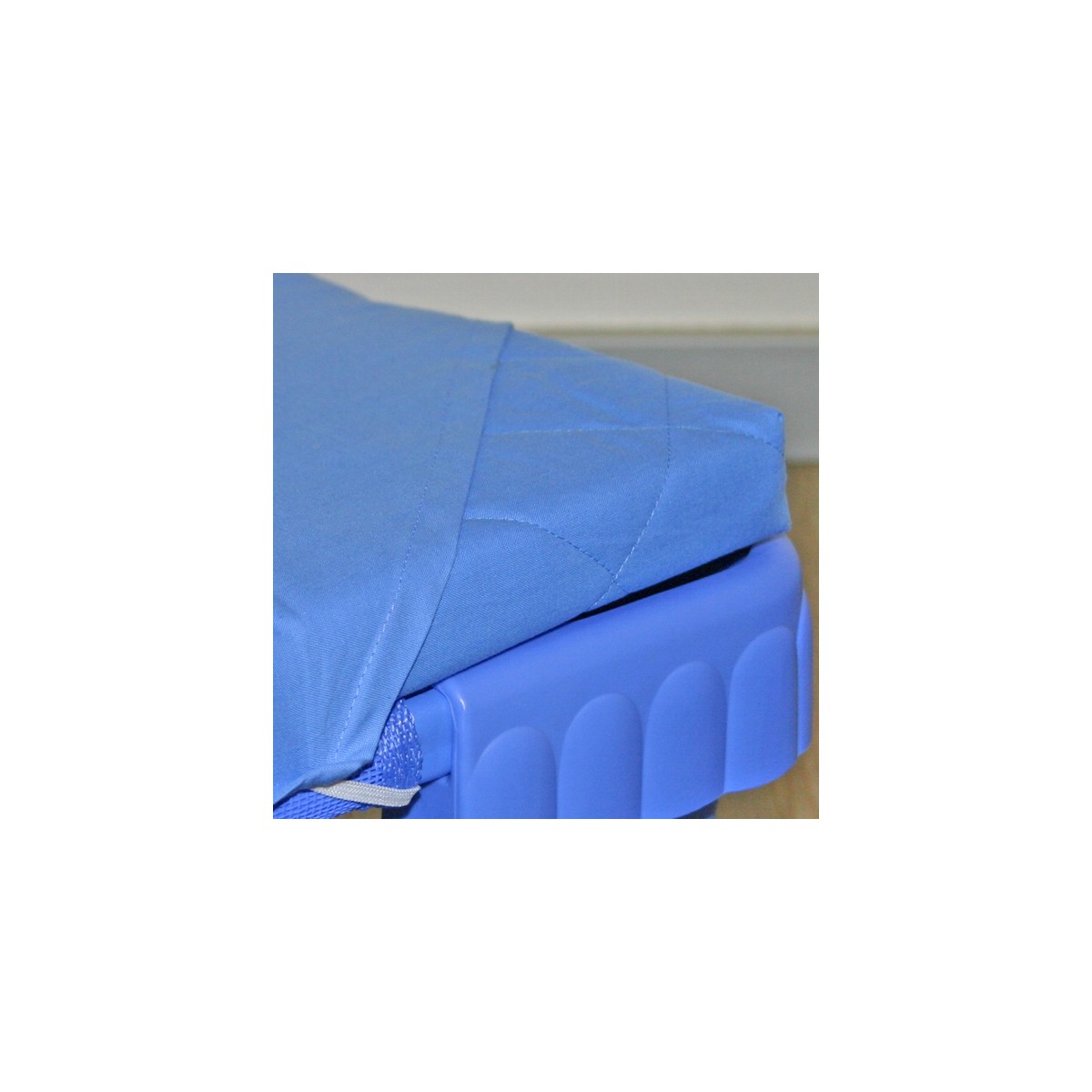 Cotton stretch sheets - Color: blue - Dimensions: 160x58cm - 17,60