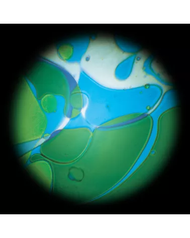 Blue green oil disc with Lavalampen effect for the Space Projector