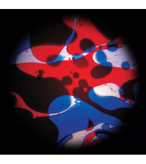 Disque d'huile rouge bleu avec effet Lavalamp pour projecteur spatial