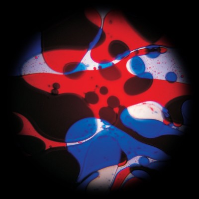 Ölscheibe Blau-Rot mit Lavalampen Effekt für den Space Projektor