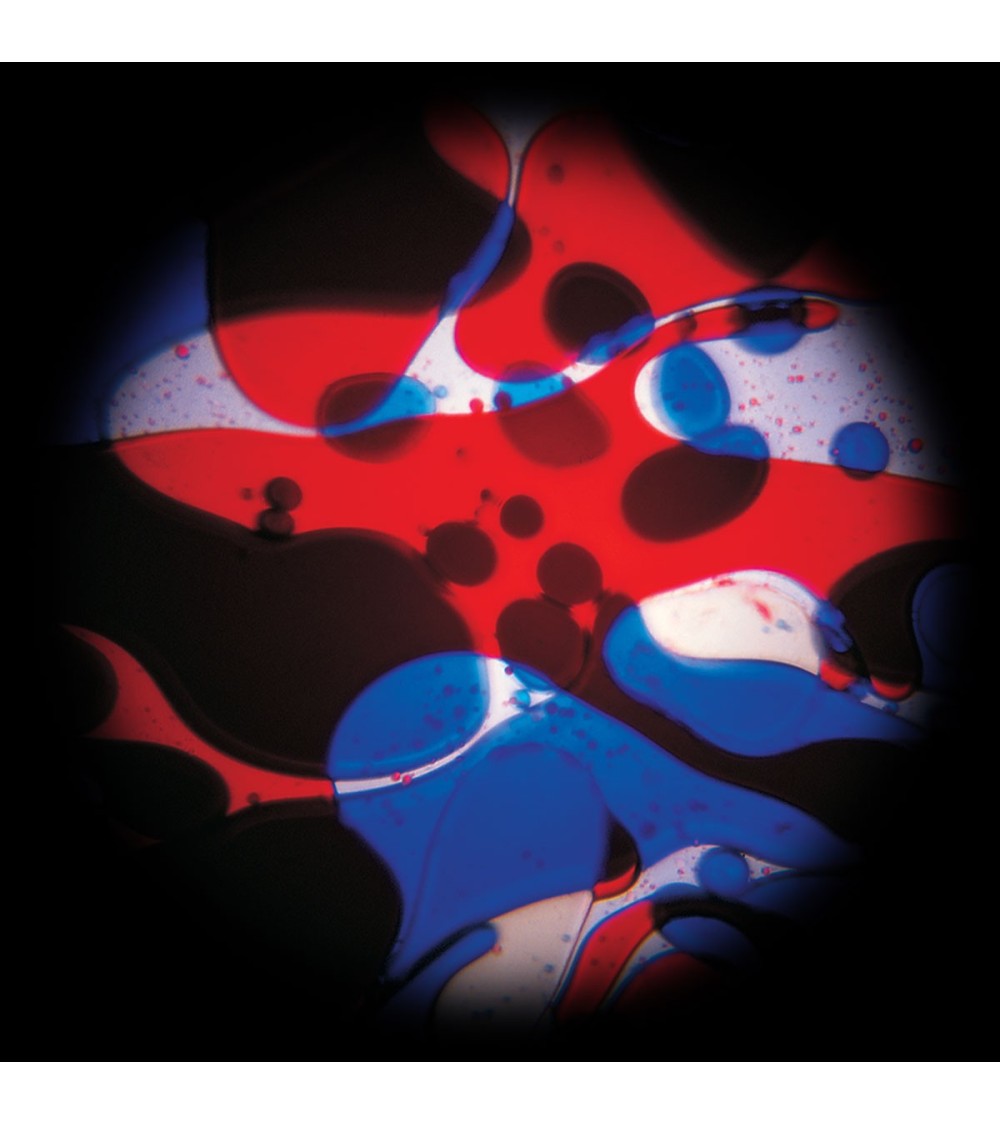 Disco de aceite rojo azul con efecto Lavalamp para el proyector espacial