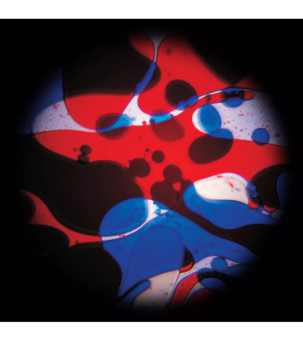 Ölscheibe Blau-Rot mit Lavalampen Effekt für den Space Projektor