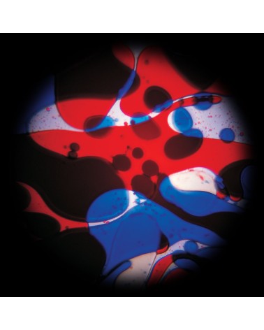 Disco de aceite rojo azul con efecto Lavalamp para el proyector espacial