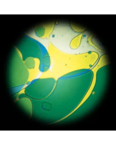 Ölscheibe Blau-Gelb mit Lavalampen Effekt für den Space Projektor
