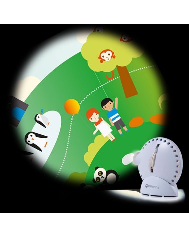 Vollfarbscheibe Zoo für den Mathmos Space Projektor