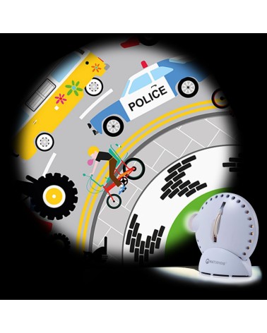 Full-color disc vehicles for Mathmos Space Projector - 32,00