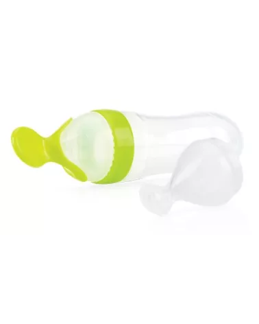 Bouteille de squeeze avec 2 cuillères - Conteneur en silicone