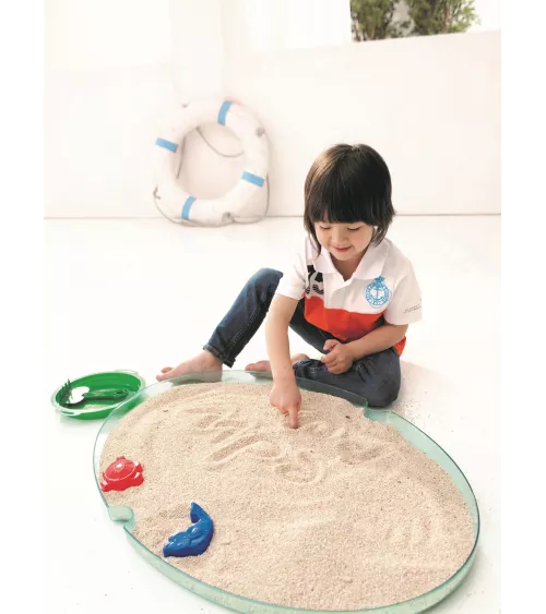 Sand and water table - Dimensions: 89x63x44-58cm, height adjustable - 299,00