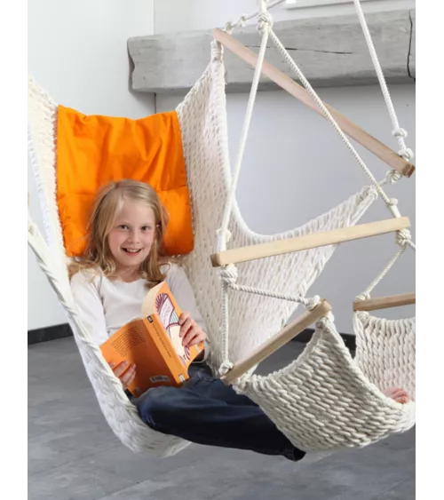 Traumschwinger L Set Plus from organic cotton with height adjustment
