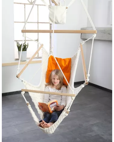 Traumschwinger L Set Plus from organic cotton with height adjustment